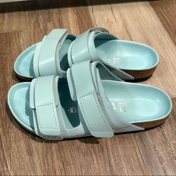Birkenstock Uji Nubuck Leather - Surf Green - Picture 3 of 6